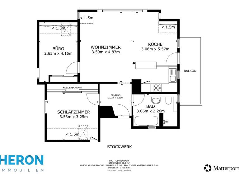 Wohnung zum Kauf 295.000 € 3 Zimmer 75 m² 2. Geschoss Neckarsulm 74172