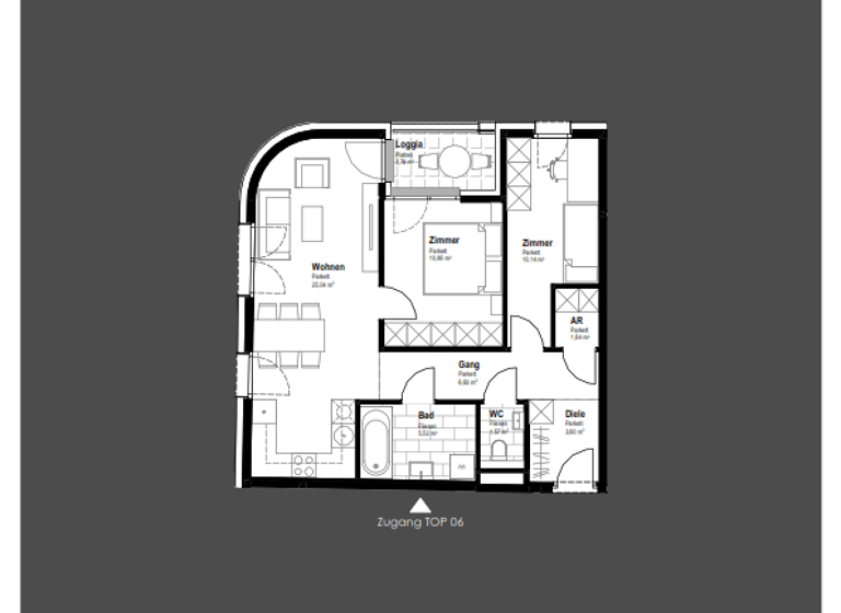 Wohnung zum Kauf 348.900 € 3 Zimmer 65 m² 1. Geschoss Schwechat 2320