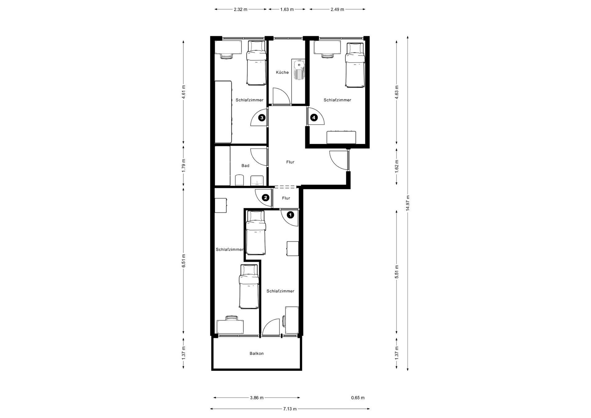 Wohnung zur Miete 545 € 1 Zimmer 12 m²<br/>Wohnfläche 3.<br/>Geschoss 01.02.2025<br/>Verfügbarkeit Coventrystraße 61 Nied Frankfurt am Main 65934