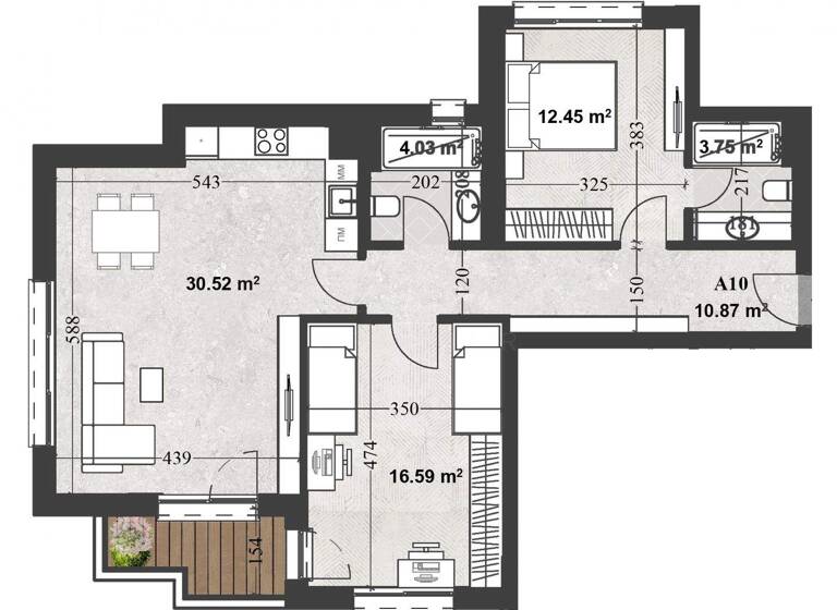 Studio zum Kauf 312.000 € 3 Zimmer 121,8 m² Sofia