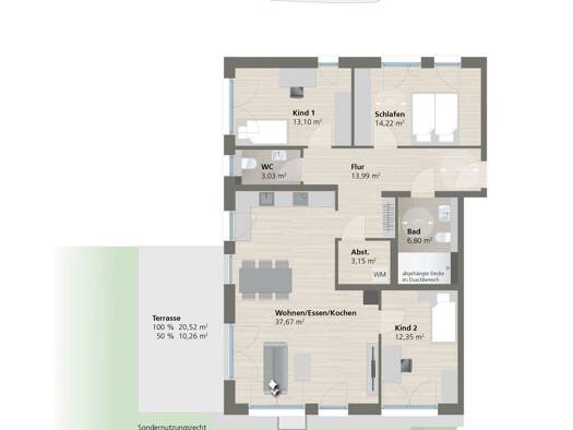 Wohnung zum Kauf - Erstbezug provisionsfrei 519.000 € 4 Zimmer 114,6 m² EG Giengen Giengen an der Brenz 89537
