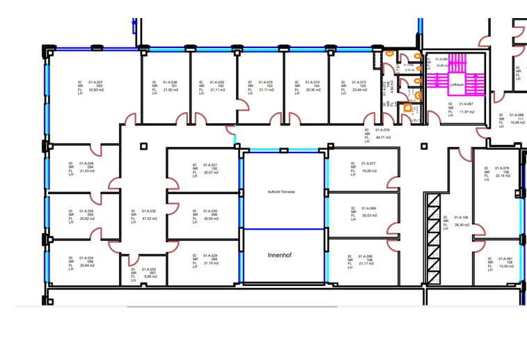 Büro-/Praxisfläche zur Miete 6,50 € 390 m²<br/>Bürofläche Europark Fichtenhain A 13 a-c Stahldorf Krefeld 47807