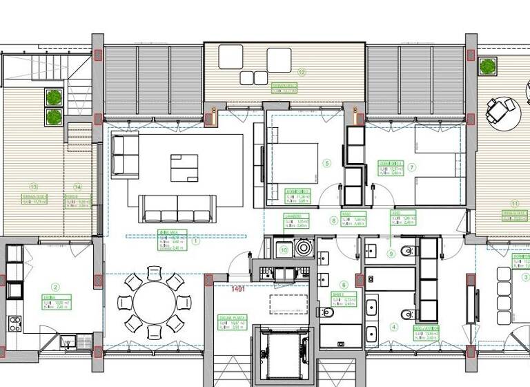 Penthouse zum Kauf provisionsfrei 1.100.000 € 4 Zimmer 128 m² Oliva  46780
