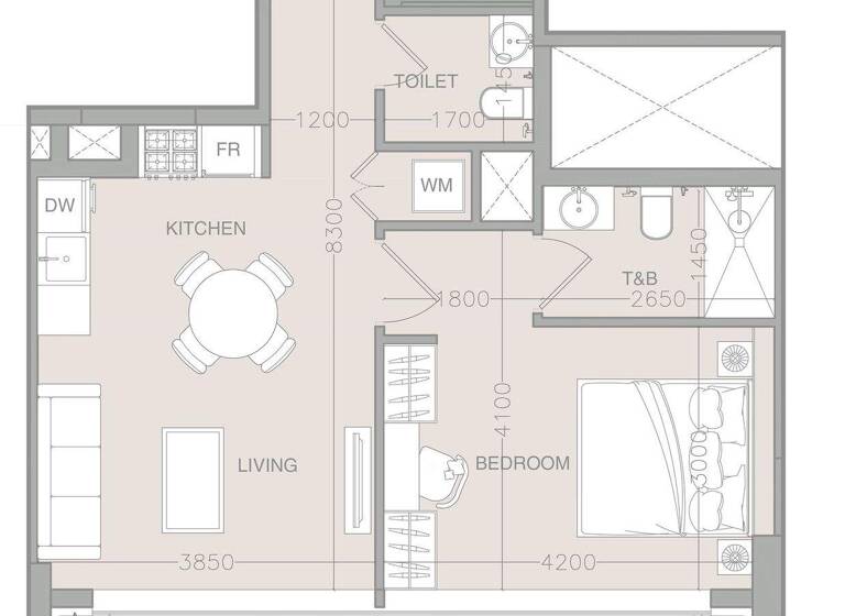 Wohnung zum Kauf provisionsfrei 305.162 € 2 Zimmer 65,1 m² Dubai 00000