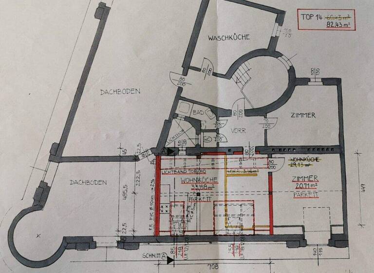 Wohnung zur Miete 1.168 € 3 Zimmer 82,4 m² Wien 1030