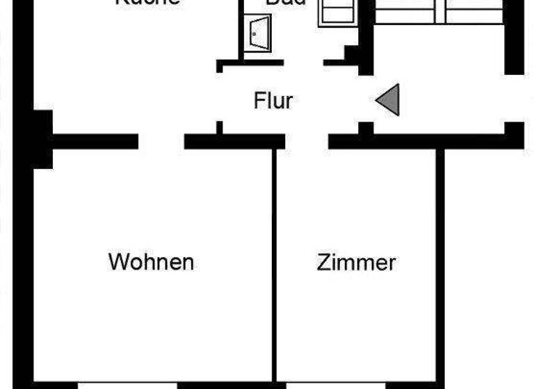 Wohnung zur Miete 539 € 2,5 Zimmer 62,6 m² 3. Geschoss Benno-Strauß-Straße 4 Frohnhausen Essen 45145