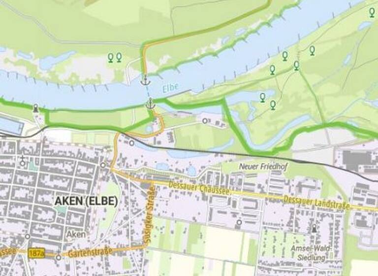 Grundstück zum Kauf provisionsfrei 3.900 € 757 m² Grundstück An der Rohrlache Aken Aken (Elbe) 06385