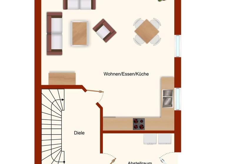 Doppelhaushälfte zum Kauf provisionsfrei 269.000 € 4 Zimmer 85 m² 299 m² Grundstück Moordorf Südbrookmerland 26624