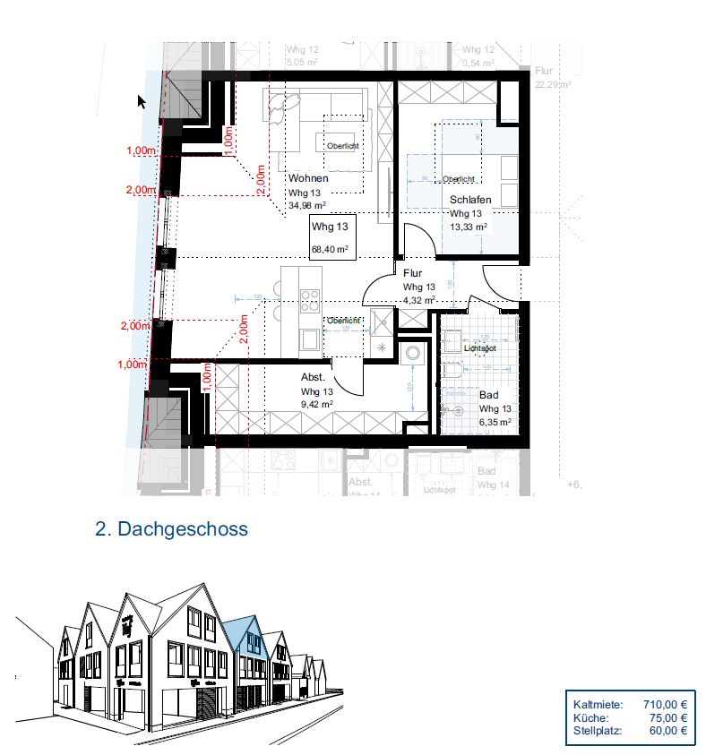 Wohnung zur Miete 710 € 2 Zimmer 68,4 m²<br/>Wohnfläche 01.02.2025<br/>Verfügbarkeit Emsbüren Emsbüren 48488