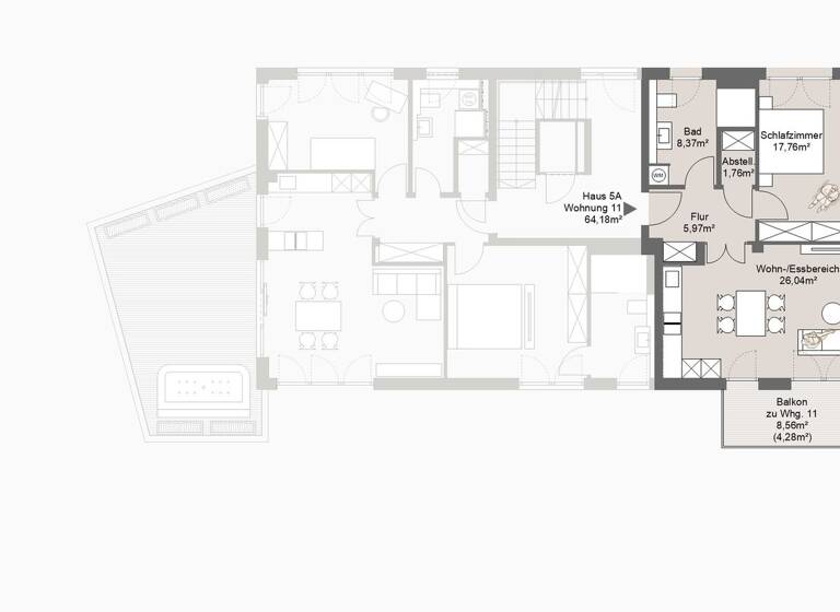 Wohnung zum Kauf provisionsfrei 539.000 € 2 Zimmer 64,2 m² 1. Geschoss frei ab 31.10.2027 Grafing Grafing bei München 85567