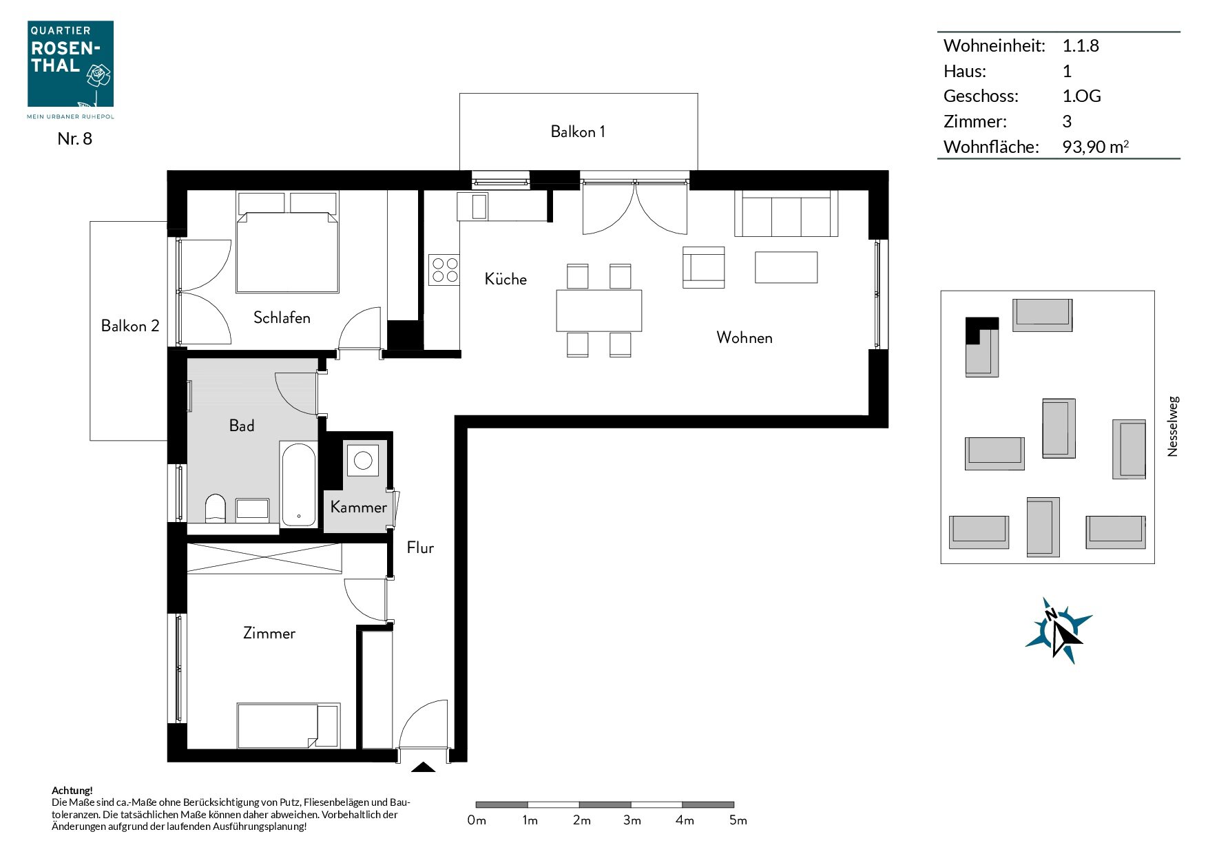 Wohnung zur Miete 1.615 € 3 Zimmer 95 m²<br/>Wohnfläche 1.<br/>Geschoss 01.12.2024<br/>Verfügbarkeit Steinkleeweg 8 Rosenthal Berlin 13158