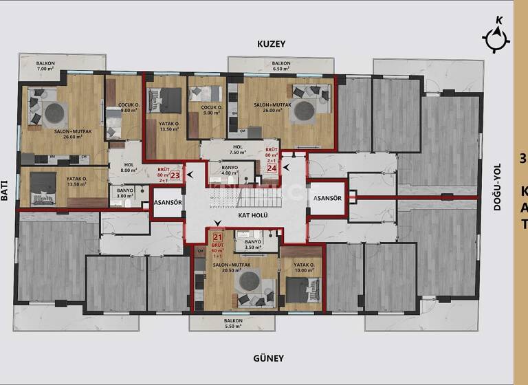 Wohnung zum Kauf 83.500 € 2 Zimmer 45 m² EG Antalya 07050