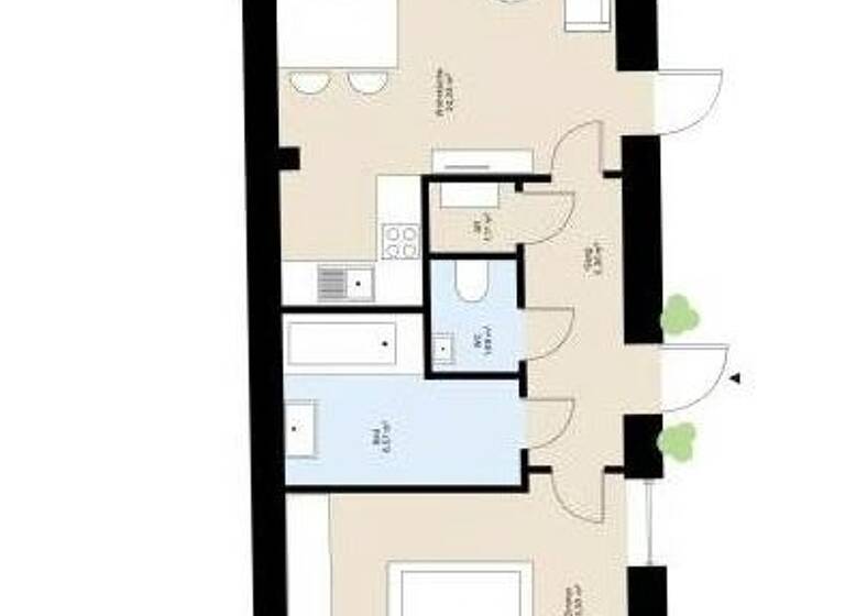 Wohnung zum Kauf 288.000 € 2 Zimmer 54,8 m² Baden 2500