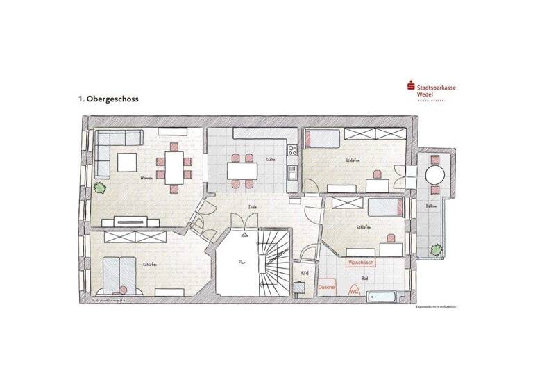 WG-Zimmer zum Kauf 690.000 € 4 Zimmer 142 m² 1. Geschoss Innenstadt Lübeck 23552