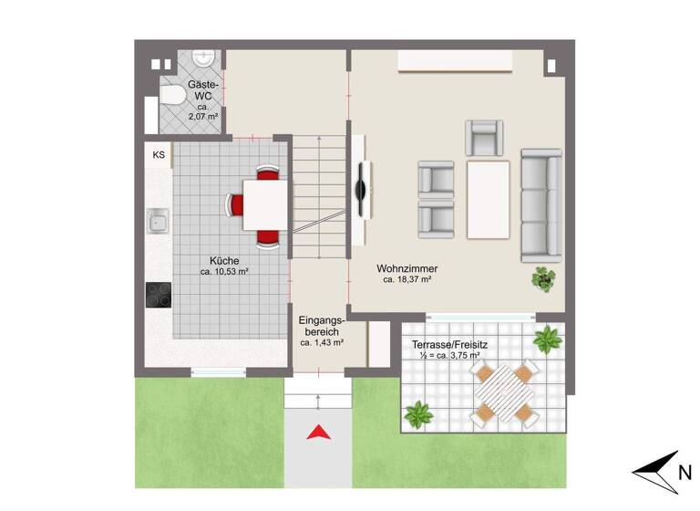 Reihenmittelhaus zum Kauf 795.000 € 3,5 Zimmer 81,1 m² 142 m² Grundstück Sendling-Westpark München 81379