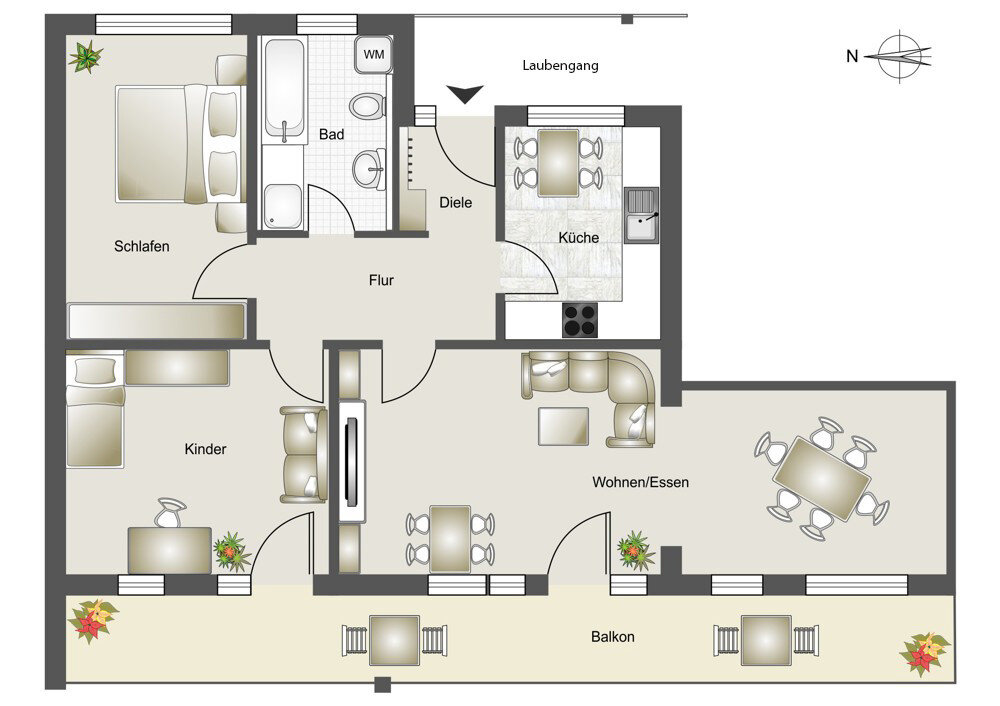 Wohnung zum Kauf 299.000 € 3 Zimmer 99,7 m²<br/>Wohnfläche 2.<br/>Geschoss Igelsdorf Rednitzhembach 91126