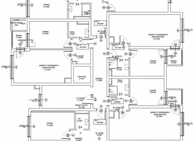 Studio zum Kauf 195.000 € 3 Zimmer 100,4 m² Sofia