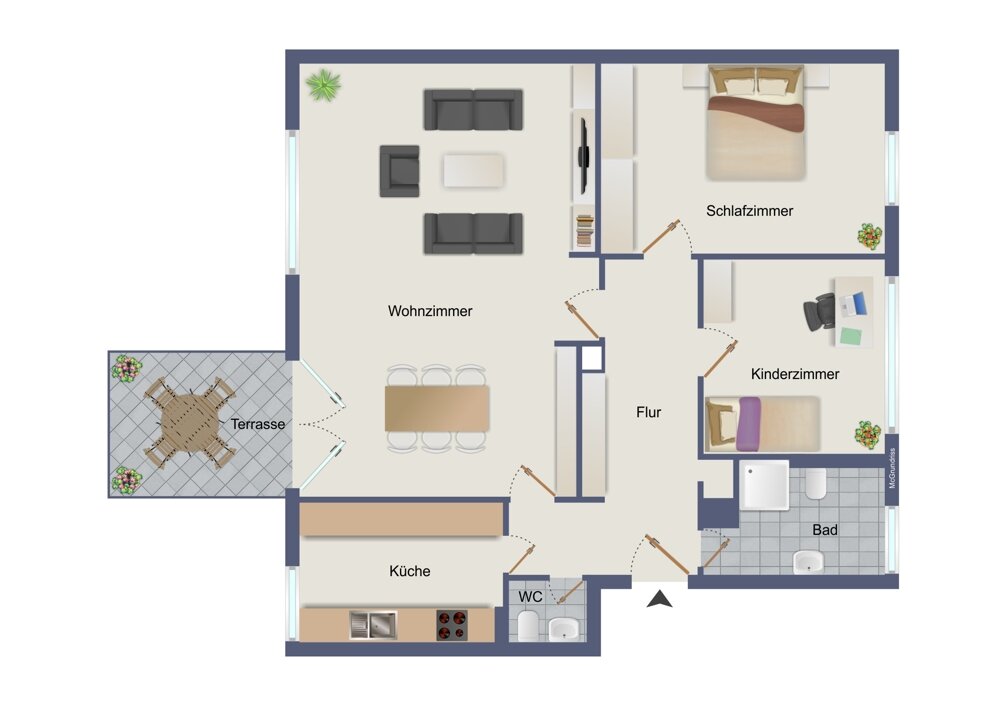 Bürofläche zur Miete 1.130 € 3 Zimmer 107 m²<br/>Bürofläche Südweststadt - Stadtviertel 042 Pforzheim 75173