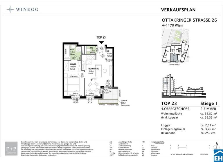 Wohnung zum Kauf - Erstbezug 325.000 € 2 Zimmer 36,7 m² 4. Geschoss frei ab 01.06.2026 Ottakringer Straße Wien 1170