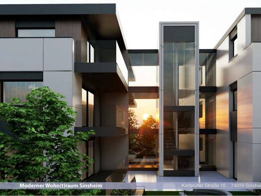 Wohnung zum Kauf - Neubau provisionsfrei 439.000 € 2 Zimmer 79,8 m² 1. Geschoss Dühren Sinsheim 74889