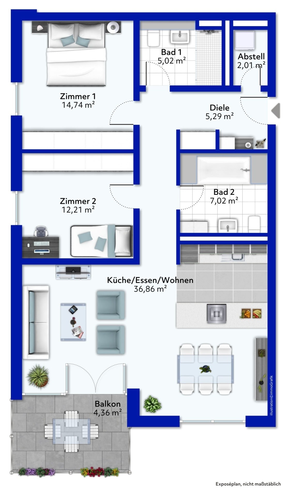 Wohnung zum Kauf provisionsfrei 540.500 € 3 Zimmer 94,3 m²<br/>Wohnfläche 1.<br/>Geschoss ab sofort<br/>Verfügbarkeit Saalburgstraße 39B Anspach Neu-Anspach 61267