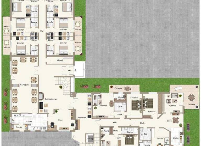 Haus zum Kauf 1.850.000 € 26 Zimmer 1.500 m² 2.180 m² Grundstück Bad Birnbach 84364