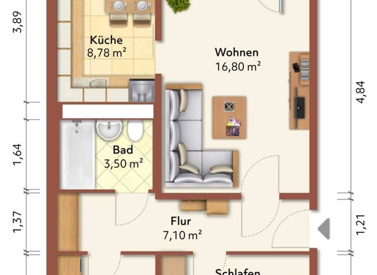 WG-Zimmer zum Kauf provisionsfrei 219.000 € 3 Zimmer 58,1 m² 5. Geschoss frei ab sofort Kaulsdorf Berlin 12619