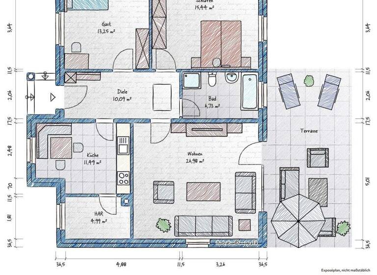 Bungalow zum Kauf 500.000 € 3 Zimmer 90 m² 594 m² Grundstück frei ab sofort Kaulsdorf Berlin 12621
