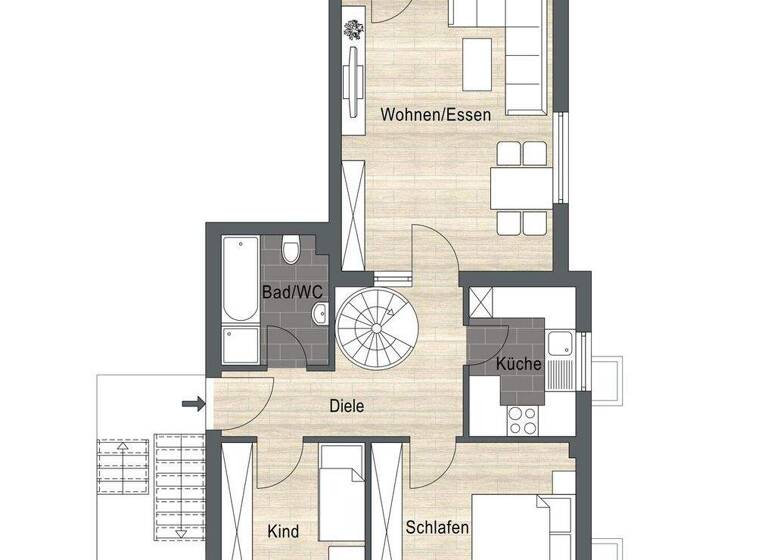 Wohnung zum Kauf 449.000 € 4 Zimmer 98 m² Wolfschlugen 72649