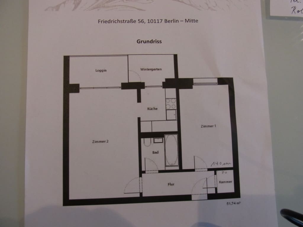 Wohnung zur Miete Wohnen auf Zeit 2.000 € 2 Zimmer 52 m²<br/>Wohnfläche 03.04.2025<br/>Verfügbarkeit Friedrichstraße Mitte Berlin 10117