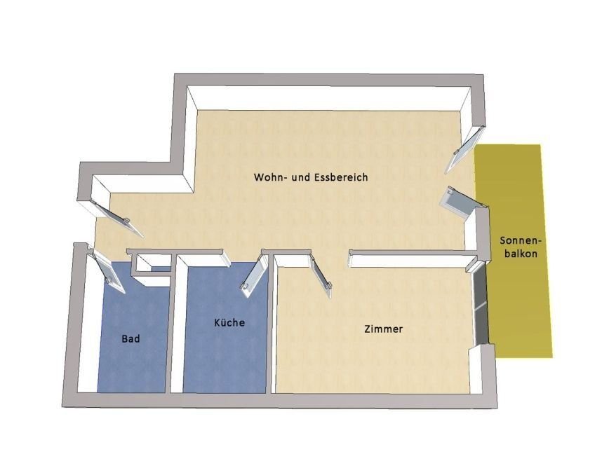 Wohnung zum Kauf 159.000 € 2 Zimmer 49 m²<br/>Wohnfläche Teltow Teltow 14513