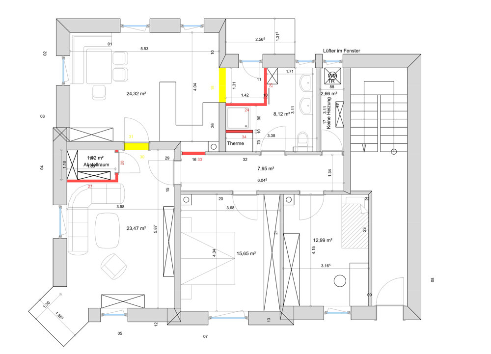 Bürofläche zur Miete provisionsfrei 1.263 € 3,5 Zimmer 101 m²<br/>Bürofläche Hegau - Gymnasium 5 Singen 78224