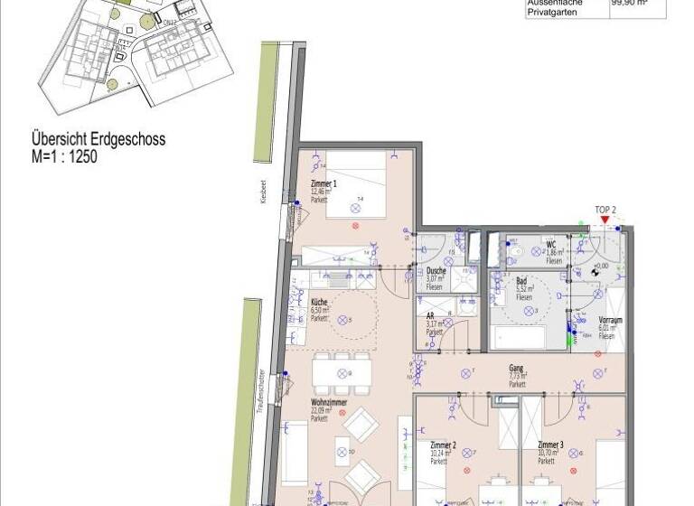 Wohnung zum Kauf - Erstbezug 481.200 € 4 Zimmer 89,4 m² EG Elisabeth Bollenberger - Gasse 10-14 Wiener Neustadt 2700