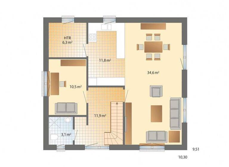Einfamilienhaus zum Kauf provisionsfrei 506.600 € 5 Zimmer 141 m² 744 m² Grundstück Rech 53507