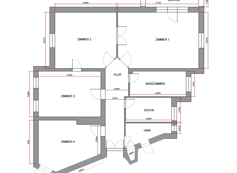 Wohnung zum Kauf 890.000 € 4 Zimmer 149,3 m² 2. Geschoss Grunewald Berlin 14193