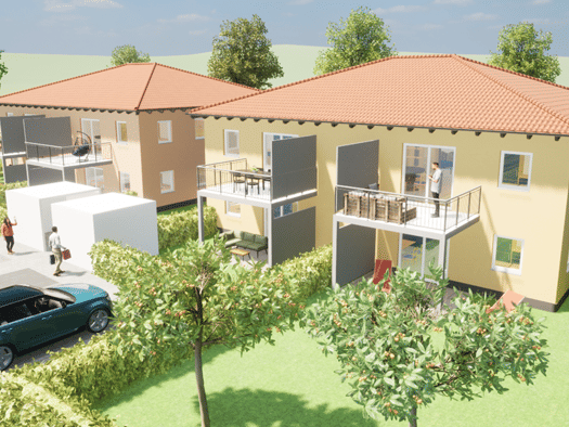 Wohnung zur Miete - Erstbezug 1.000 € 3 Zimmer 84 m² Geschoss 1/1 frei ab 01.01.2027 Ornbau Ornbau 91737