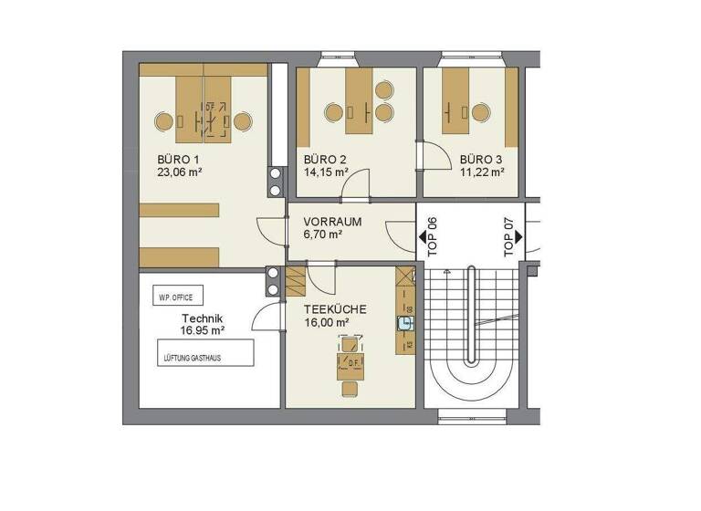 Bürofläche zur Miete 15,32 € 71,1 m² Bürofläche Hohenems 6845
