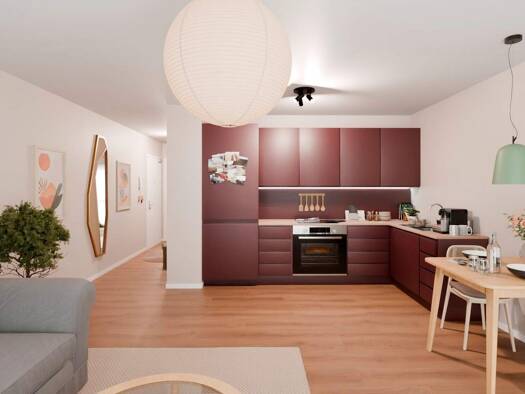 Wohnung zum Kauf - Neubau provisionsfrei 429.900 € 3 Zimmer 71,4 m² 1. Geschoss Lilli-Marx-Str. 38 Benrath Stadtbezirk 9 40597