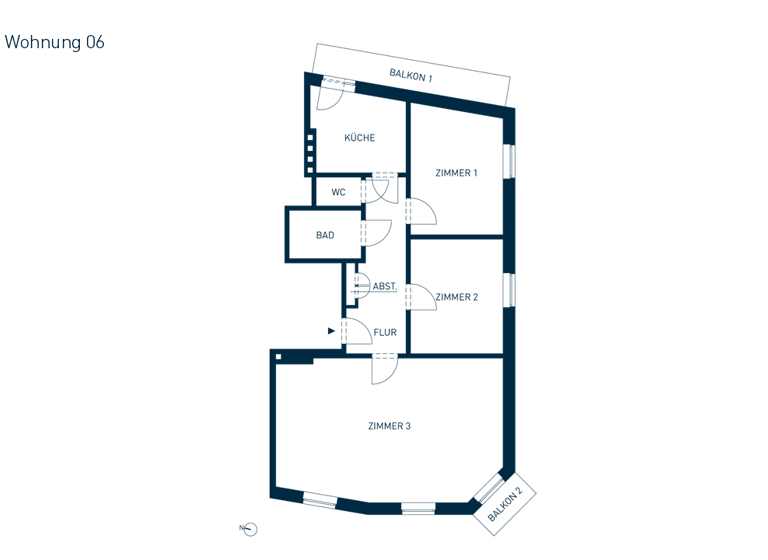 Wohnung zum Kauf provisionsfrei 599.000 € 3 Zimmer 83,5 m² 2. Geschoss frei ab sofort Hohenfelde Hamburg 22087