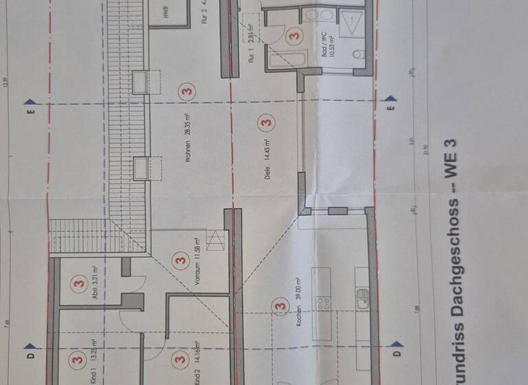 Maisonette zur Miete 1.600 € 5 Zimmer 183 m² Geschoss 2/3 frei ab 01.08.2026 Partenheim 55288