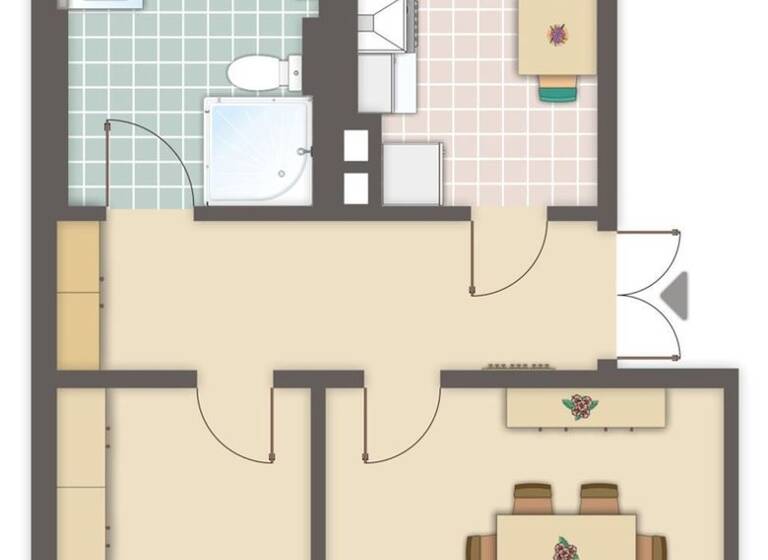 Wohnung zur Miete 489 € 2 Zimmer 59,8 m² 1. Geschoss August-Bebel-Straße 53 Zeitz 06712