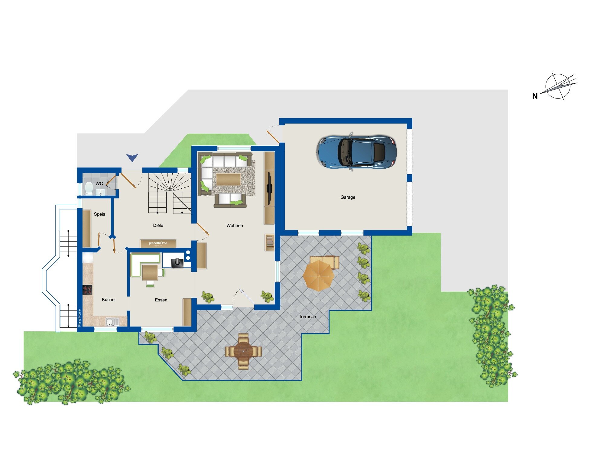 Einfamilienhaus zum Kauf 890.000 € 4 Zimmer 166 m²<br/>Wohnfläche 800 m²<br/>Grundstück Weichs Regensburg 93059