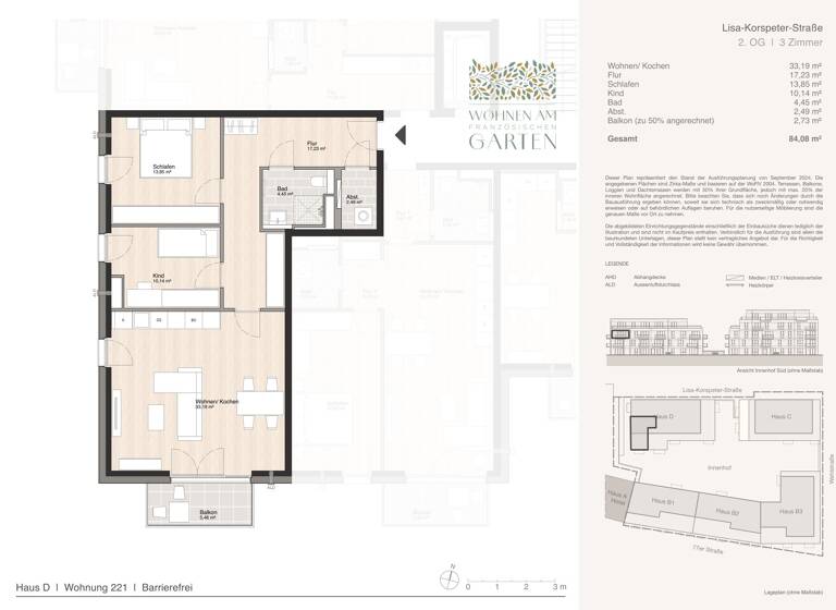 Wohnung zum Kauf - Erstbezug 391.000 € 3 Zimmer 84,1 m² Blumlage Celle 29221