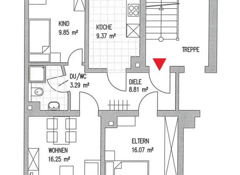 Wohnung zur Miete 670 € 3 Zimmer 63,6 m² 3. Geschoss frei ab 01.05.2026 Elli-Voigt-Straße 8 Möckern Leipzig 04159