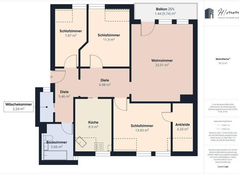 Wohnung zum Kauf 199.000 € 4 Zimmer 92,1 m² Oberlahnstein Lahnstein 56112