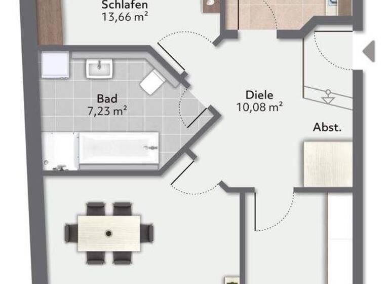 Wohnung zur Miete 597 € 3 Zimmer 80 m² 3. Geschoss frei ab sofort Breite Straße 54 Stendal 39576