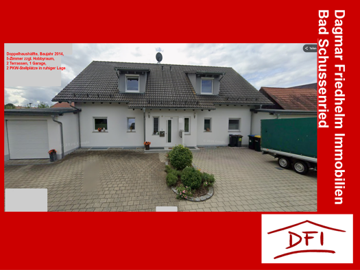 Doppelhaushälfte zur Miete 1.150 € 5 Zimmer 110 m² frei ab 01.05.2026 Michelwinnaden Bad Waldsee 88339