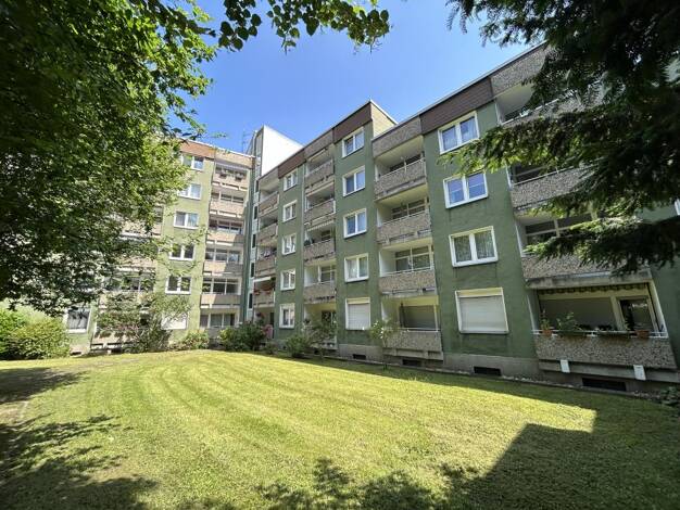 Wohnung zur Miete nur mit Wohnberechtigungsschein 268 € 2,5 Zimmer 52 m² 1. Geschoss frei ab 01.09.2025 Nimrodstraße 10A Stadtmitte Herten 45699