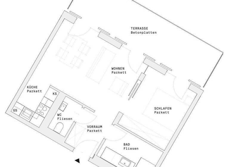 Wohnung zur Miete - Erstbezug 1.362 € 2 Zimmer 45 m² 11. Geschoss Donau-City-Straße Wien 1220
