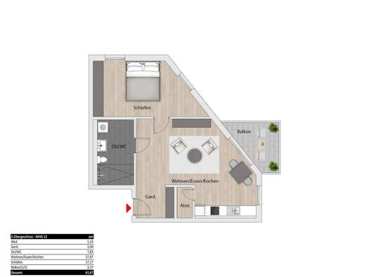Studio zum Kauf - Neubau provisionsfrei 335.000 € 2 Zimmer 61,7 m² 2. Geschoss frei ab 01.03.2027 Siegelsbach 74936